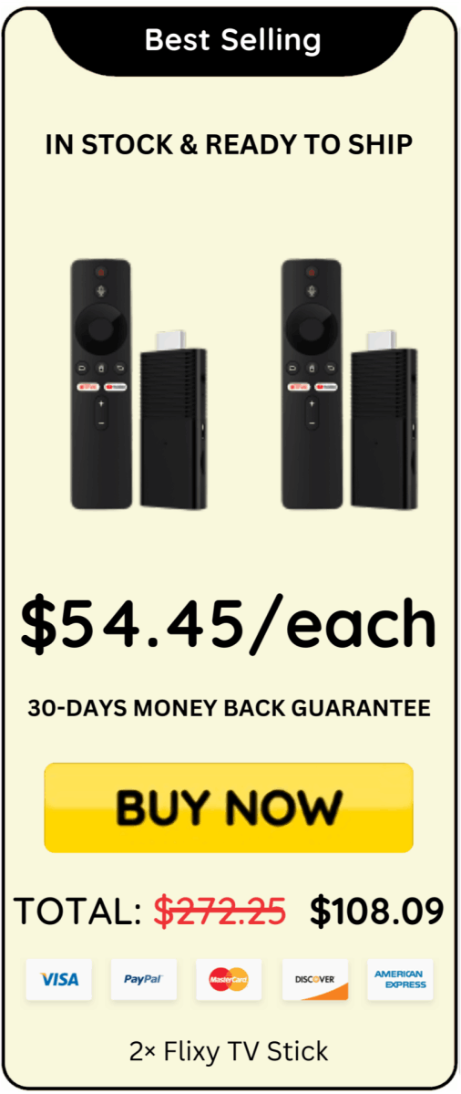 Flixy TV Stick offer price 